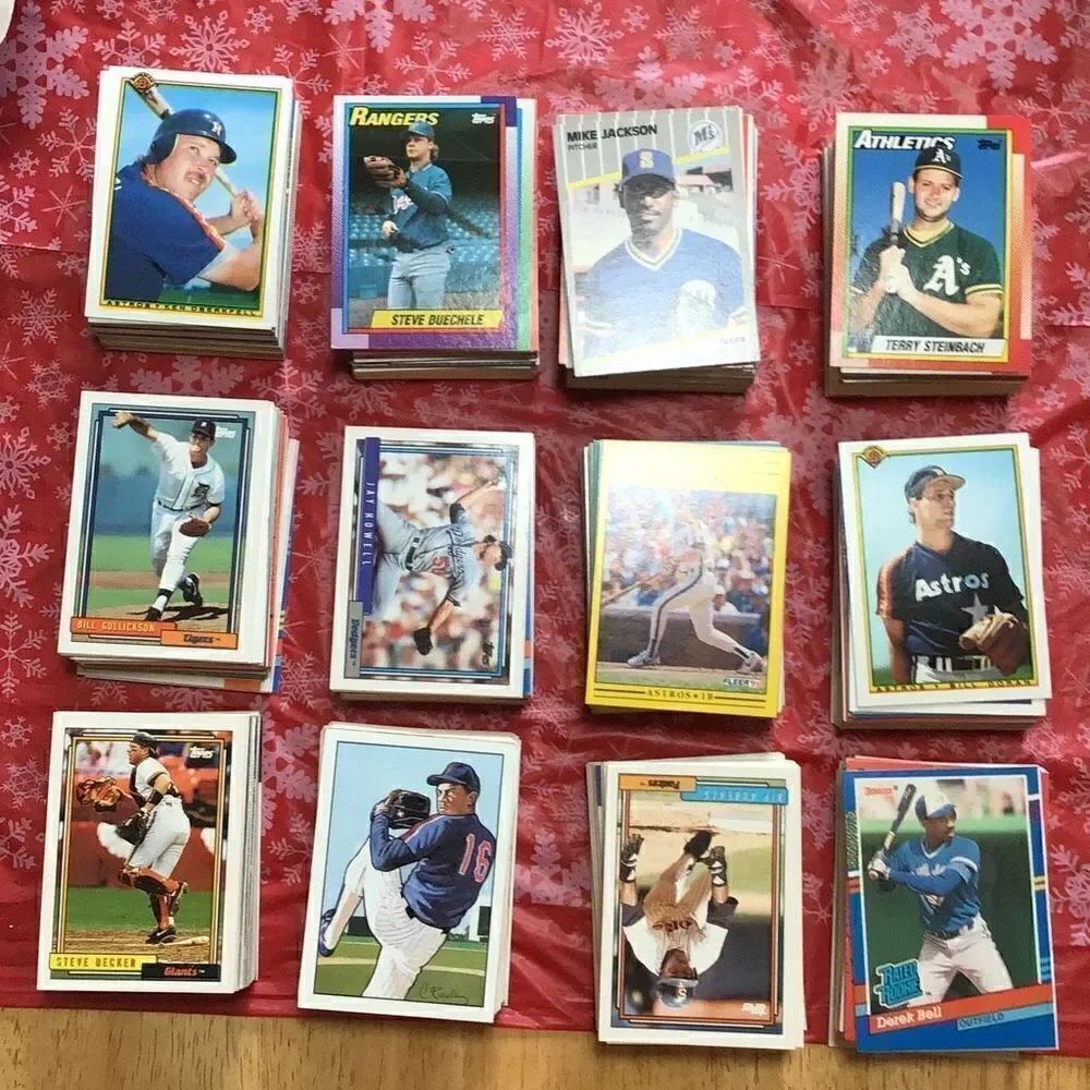 Baseball cards somewhere near 600 give or take a few